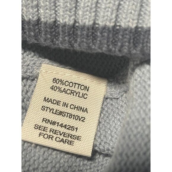 Jessica Simpson Cropped Knit Sweater Womens Size Small Sunday Funday Light Blue - Picture 5 of 7